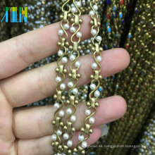 XULIN nuevo diseño perla cadena metal alambre rosario cuentas cadena